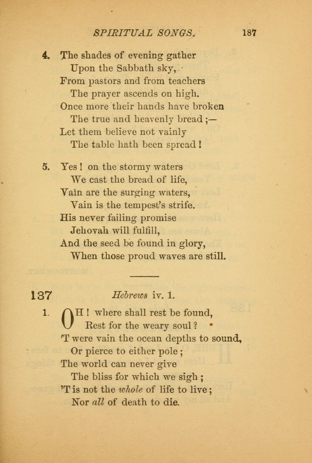 Hymns for the Church on Earth: being three hundred and sixty-six hymns and spiritual songs. (For the most part of modern date.) (New Ed.) page 189