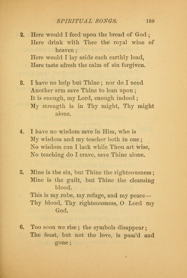 Hymns for the Church on Earth: being three hundred and sixty-six hymns and spiritual songs. (For the most part of modern date.) (New Ed.) page 191