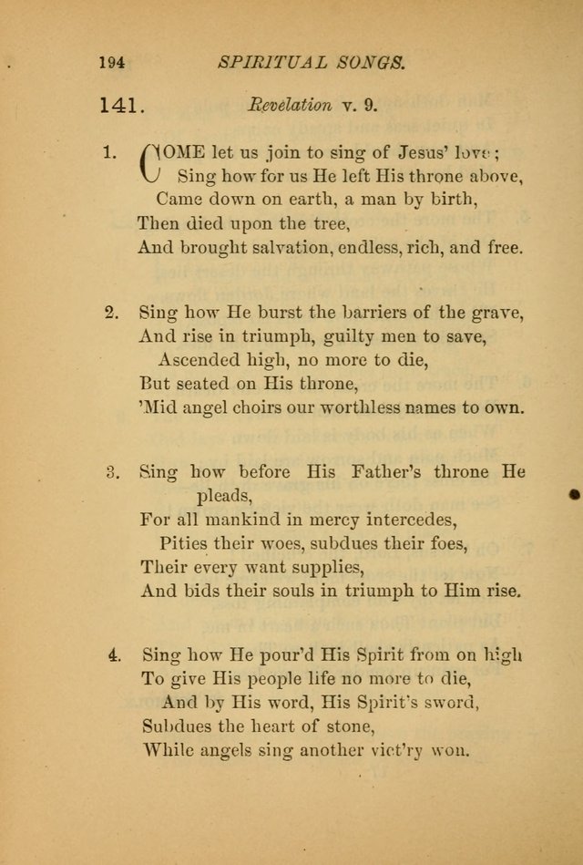 Hymns for the Church on Earth: being three hundred and sixty-six hymns and spiritual songs. (For the most part of modern date.) (New Ed.) page 196