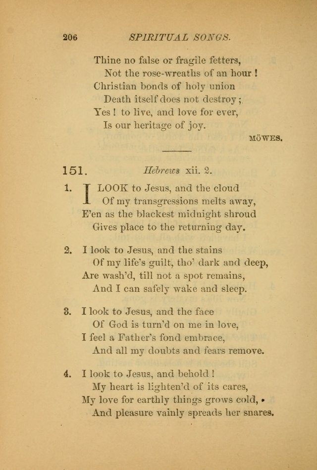 Hymns for the Church on Earth: being three hundred and sixty-six hymns and spiritual songs. (For the most part of modern date.) (New Ed.) page 208