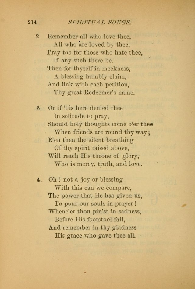 Hymns for the Church on Earth: being three hundred and sixty-six hymns and spiritual songs. (For the most part of modern date.) (New Ed.) page 216