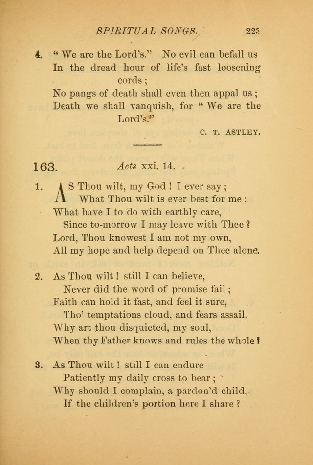 Hymns for the Church on Earth: being three hundred and sixty-six hymns and spiritual songs. (For the most part of modern date.) (New Ed.) page 225