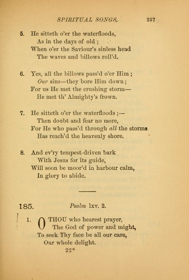 Hymns for the Church on Earth: being three hundred and sixty-six hymns and spiritual songs. (For the most part of modern date.) (New Ed.) page 259