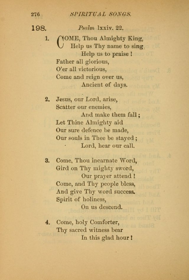 Hymns for the Church on Earth: being three hundred and sixty-six hymns and spiritual songs. (For the most part of modern date.) (New Ed.) page 278