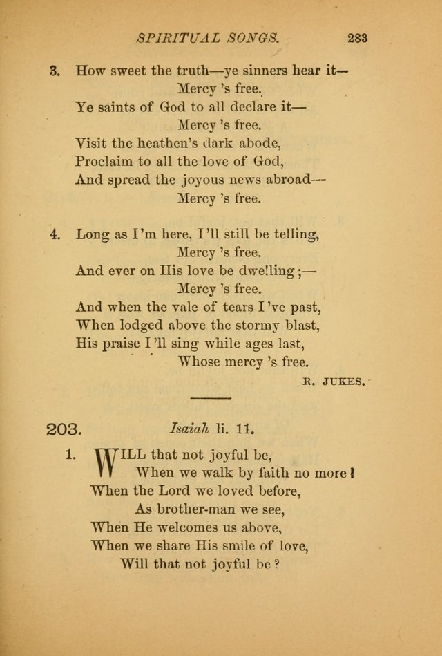 Hymns for the Church on Earth: being three hundred and sixty-six hymns and spiritual songs. (For the most part of modern date.) (New Ed.) page 285