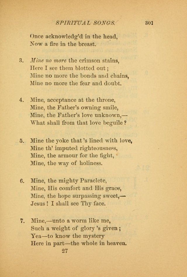 Hymns for the Church on Earth: being three hundred and sixty-six hymns and spiritual songs. (For the most part of modern date.) (New Ed.) page 303