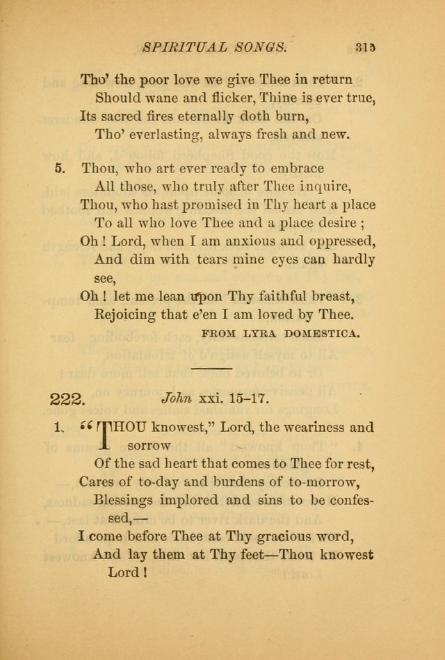 Hymns for the Church on Earth: being three hundred and sixty-six hymns and spiritual songs. (For the most part of modern date.) (New Ed.) page 317