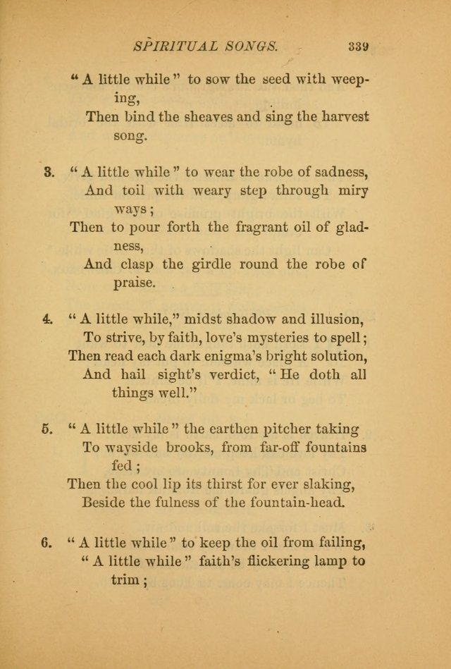 Hymns for the Church on Earth: being three hundred and sixty-six hymns and spiritual songs. (For the most part of modern date.) (New Ed.) page 341