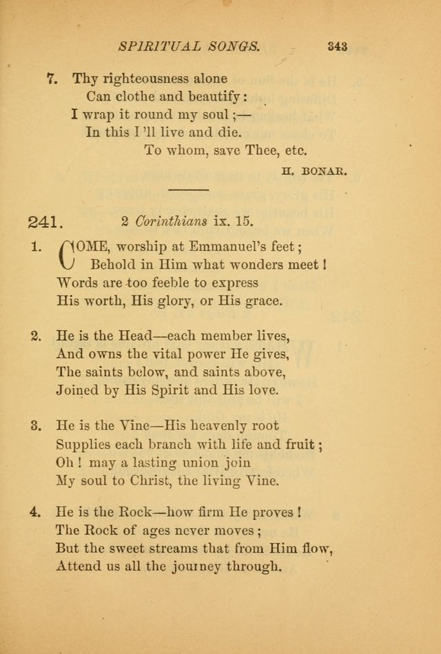 Hymns for the Church on Earth: being three hundred and sixty-six hymns and spiritual songs. (For the most part of modern date.) (New Ed.) page 345