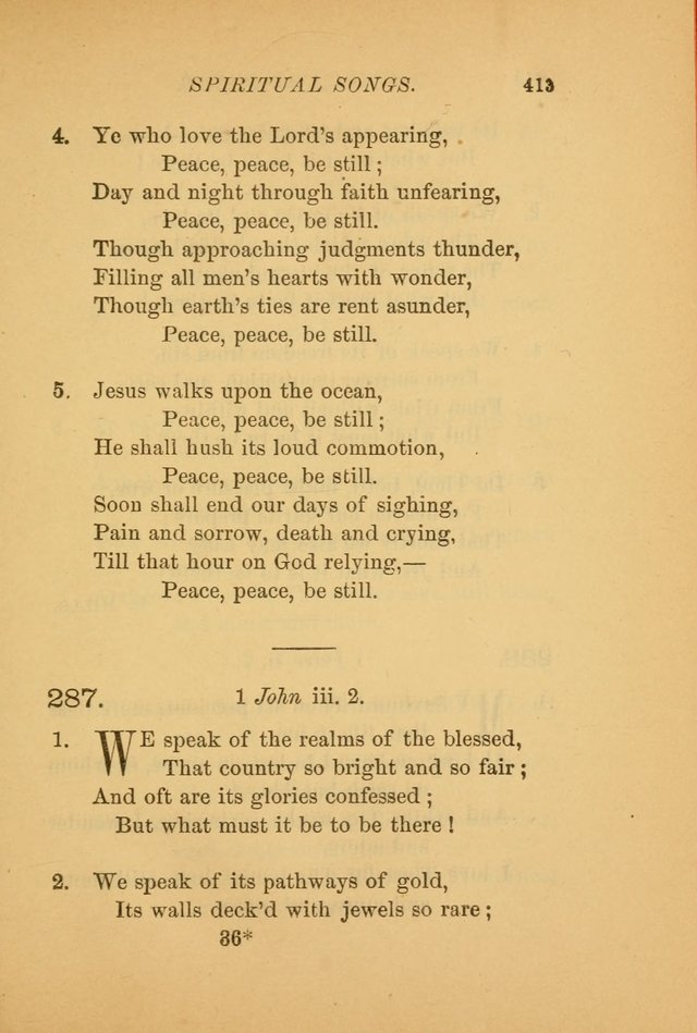 Hymns for the Church on Earth: being three hundred and sixty-six hymns and spiritual songs. (For the most part of modern date.) (New Ed.) page 415