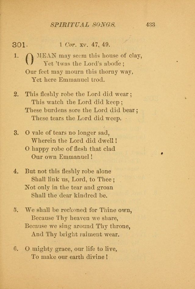 Hymns for the Church on Earth: being three hundred and sixty-six hymns and spiritual songs. (For the most part of modern date.) (New Ed.) page 435