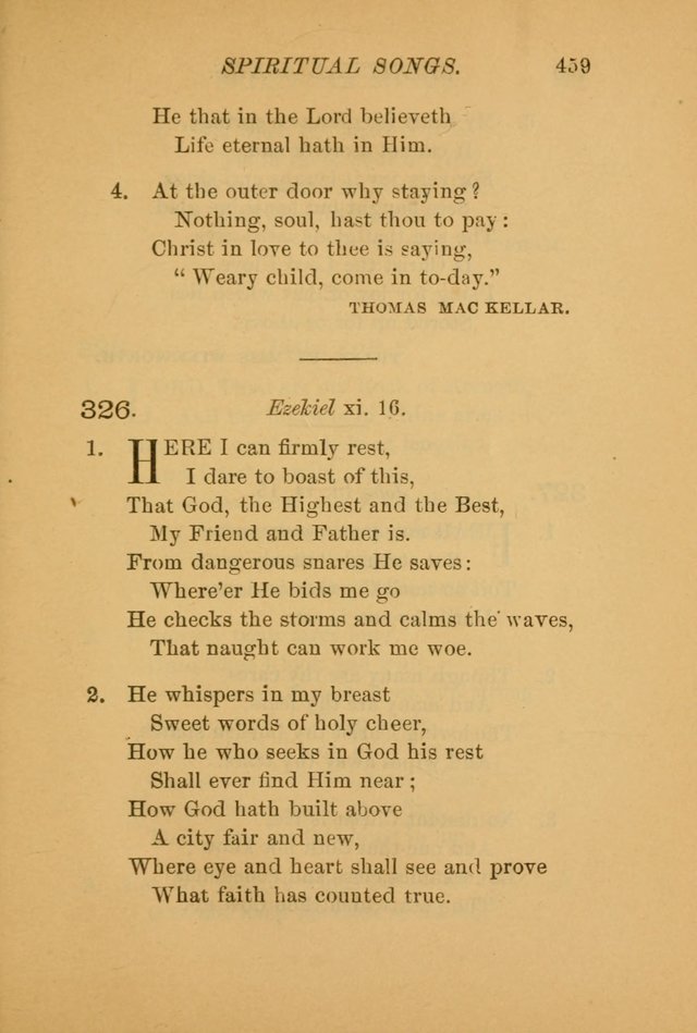 Hymns for the Church on Earth: being three hundred and sixty-six hymns and spiritual songs. (For the most part of modern date.) (New Ed.) page 461