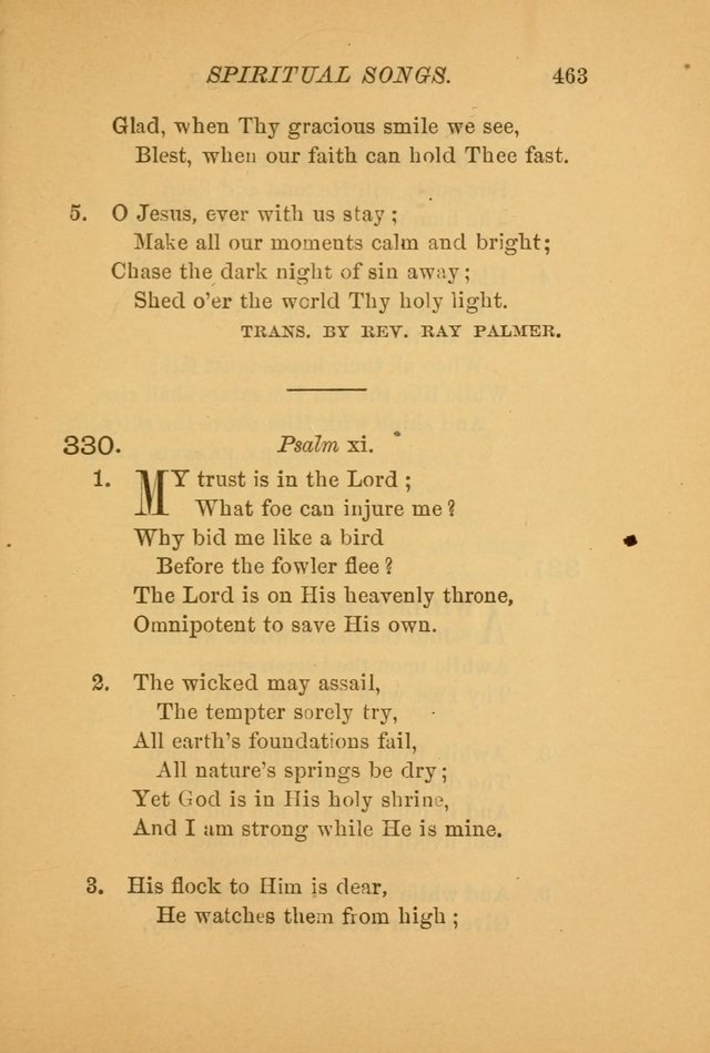 Hymns for the Church on Earth: being three hundred and sixty-six hymns and spiritual songs. (For the most part of modern date.) (New Ed.) page 465