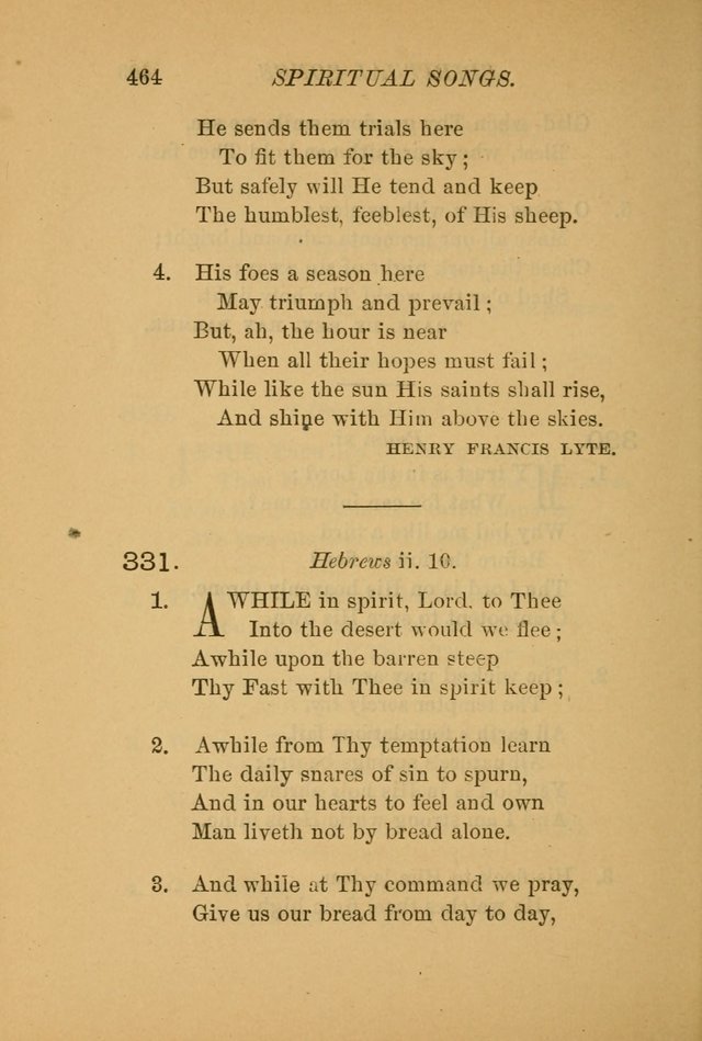 Hymns for the Church on Earth: being three hundred and sixty-six hymns and spiritual songs. (For the most part of modern date.) (New Ed.) page 466