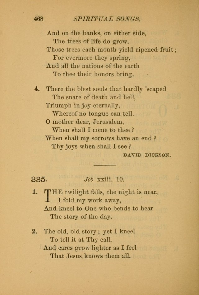 Hymns for the Church on Earth: being three hundred and sixty-six hymns and spiritual songs. (For the most part of modern date.) (New Ed.) page 470