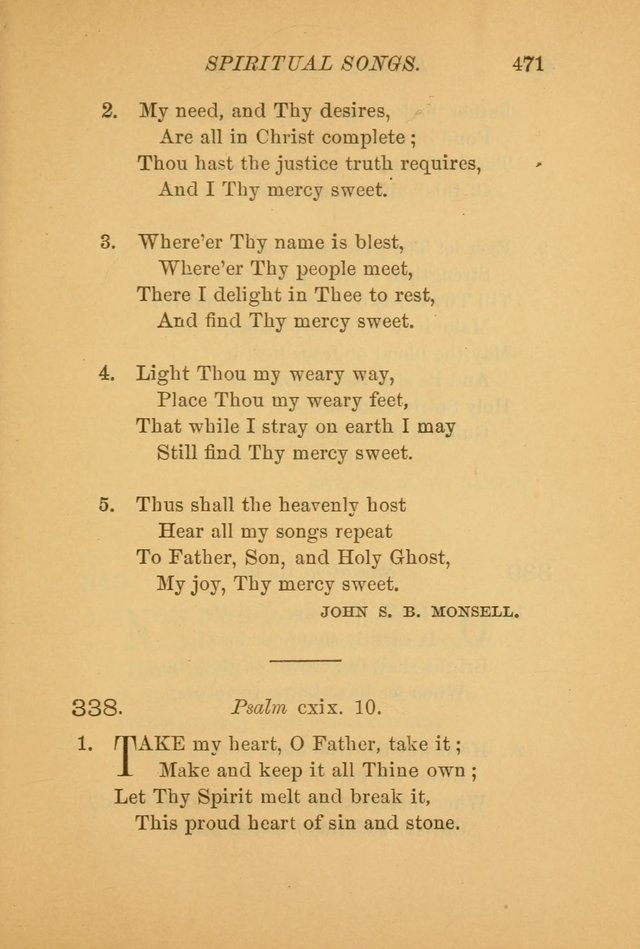 Hymns for the Church on Earth: being three hundred and sixty-six hymns and spiritual songs. (For the most part of modern date.) (New Ed.) page 473