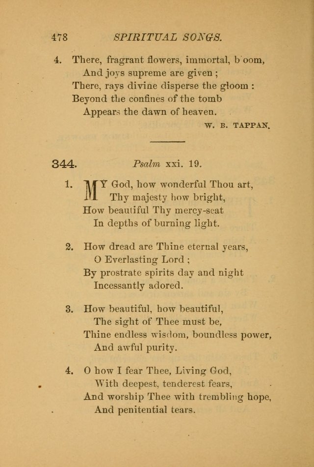 Hymns for the Church on Earth: being three hundred and sixty-six hymns and spiritual songs. (For the most part of modern date.) (New Ed.) page 480