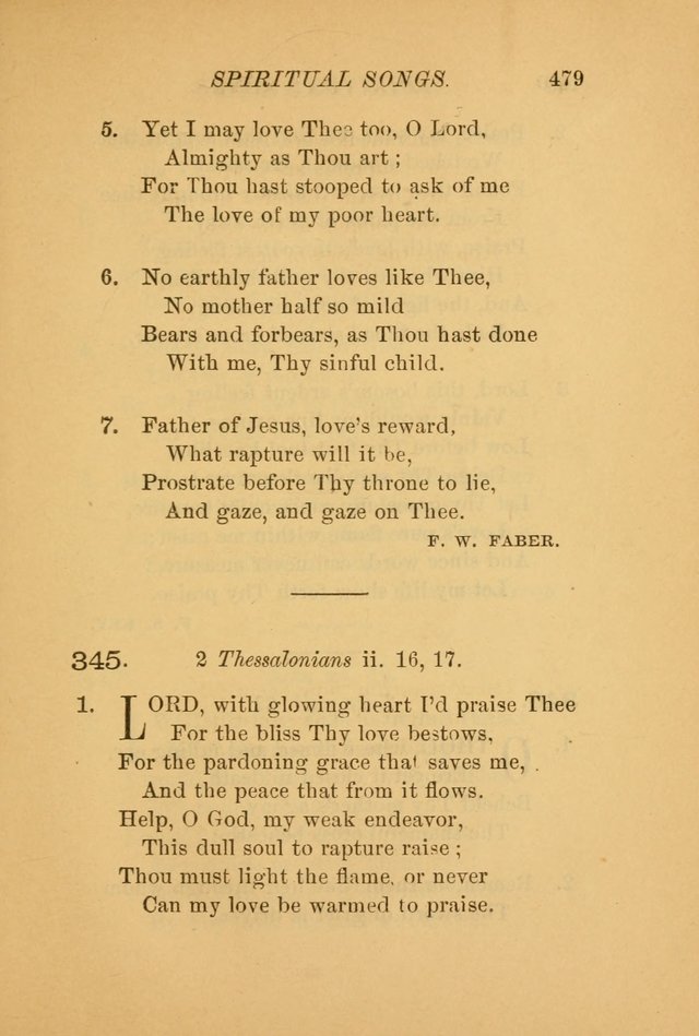 Hymns for the Church on Earth: being three hundred and sixty-six hymns and spiritual songs. (For the most part of modern date.) (New Ed.) page 481