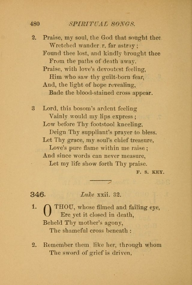 Hymns for the Church on Earth: being three hundred and sixty-six hymns and spiritual songs. (For the most part of modern date.) (New Ed.) page 482