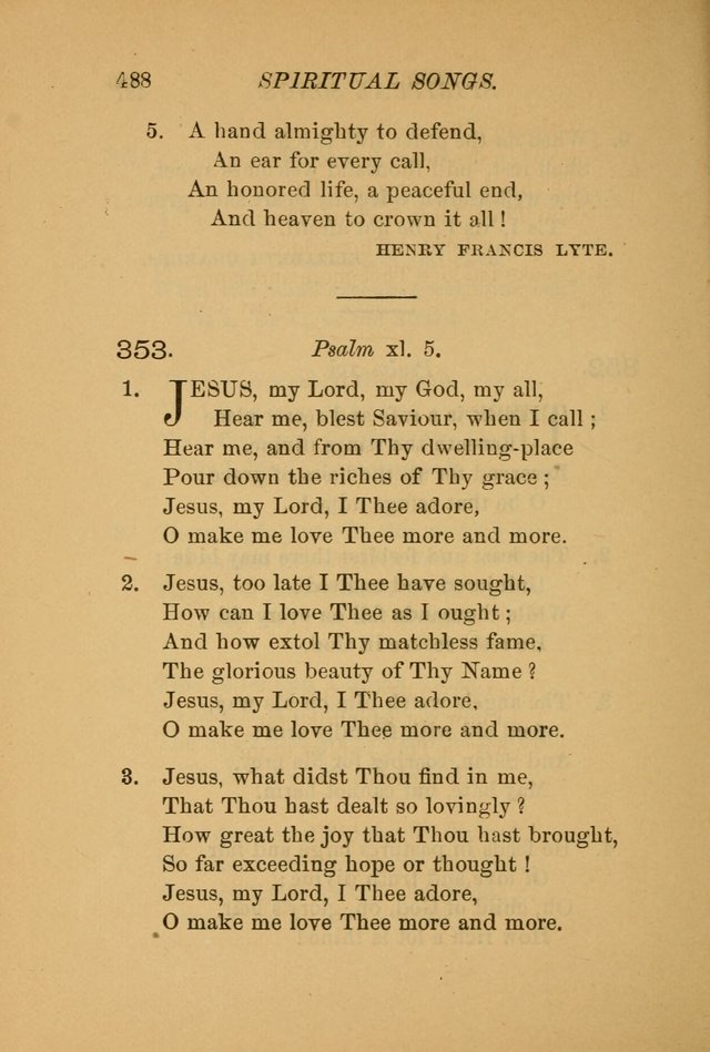 Hymns for the Church on Earth: being three hundred and sixty-six hymns and spiritual songs. (For the most part of modern date.) (New Ed.) page 490