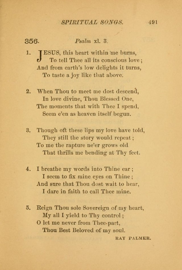 Hymns for the Church on Earth: being three hundred and sixty-six hymns and spiritual songs. (For the most part of modern date.) (New Ed.) page 493