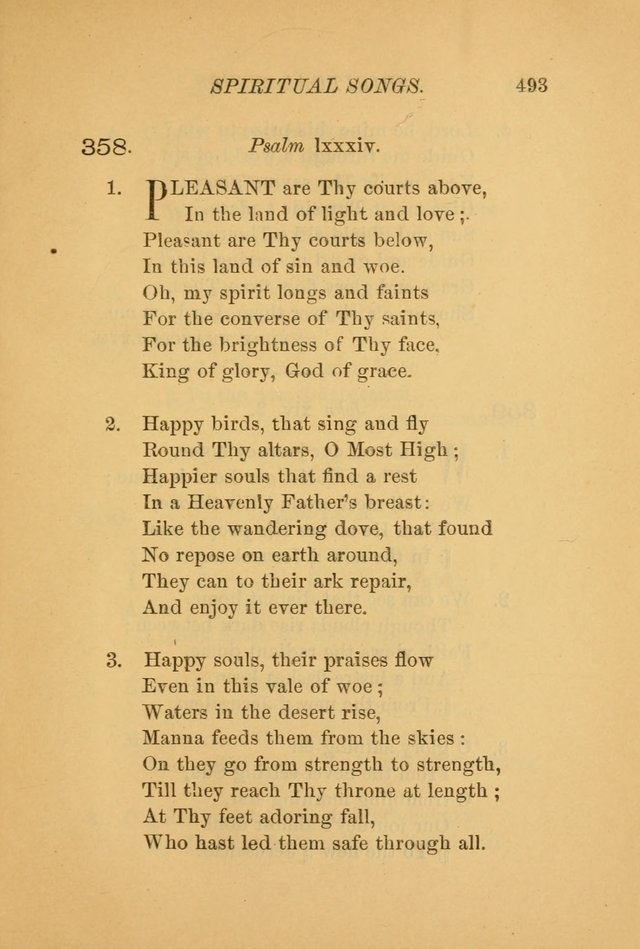 Hymns for the Church on Earth: being three hundred and sixty-six hymns and spiritual songs. (For the most part of modern date.) (New Ed.) page 495