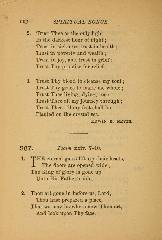 Hymns for the Church on Earth: being three hundred and sixty-six hymns and spiritual songs. (For the most part of modern date.) (New Ed.) page 504