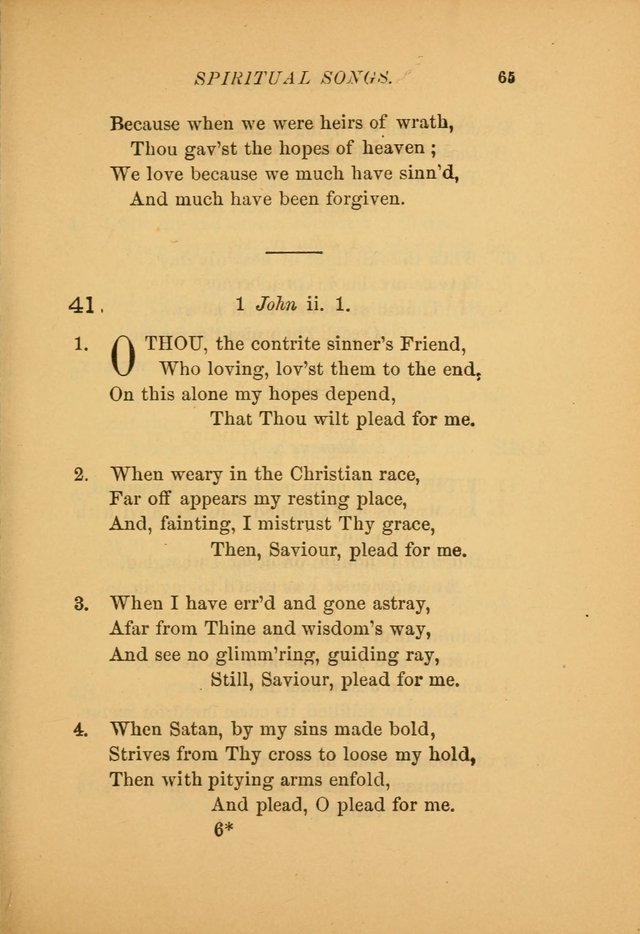 Hymns for the Church on Earth: being three hundred and sixty-six hymns and spiritual songs. (For the most part of modern date.) (New Ed.) page 67