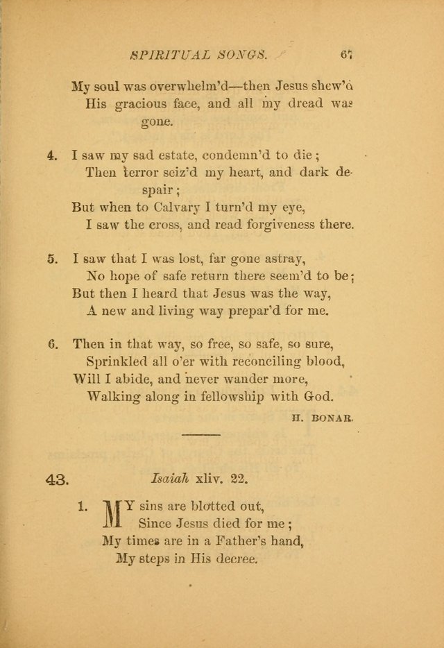 Hymns for the Church on Earth: being three hundred and sixty-six hymns and spiritual songs. (For the most part of modern date.) (New Ed.) page 69