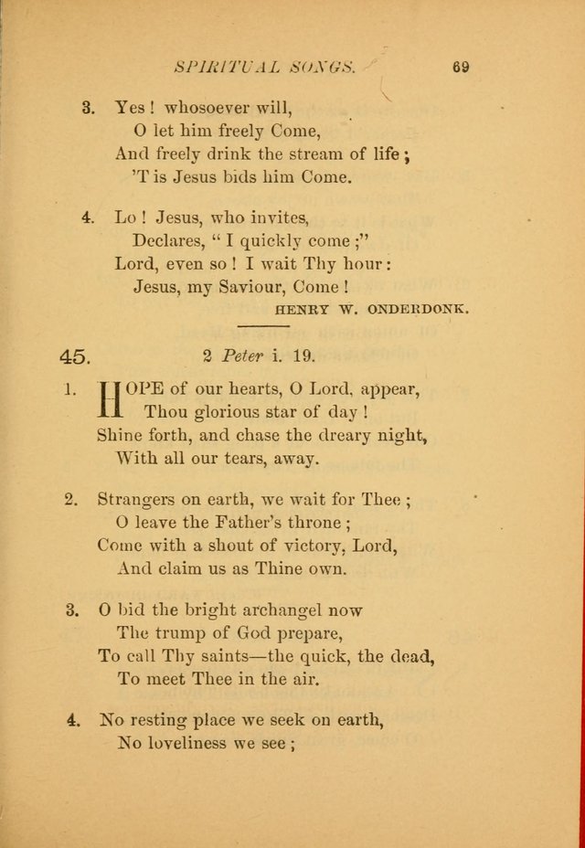 Hymns for the Church on Earth: being three hundred and sixty-six hymns and spiritual songs. (For the most part of modern date.) (New Ed.) page 71