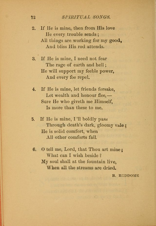 Hymns for the Church on Earth: being three hundred and sixty-six hymns and spiritual songs. (For the most part of modern date.) (New Ed.) page 74