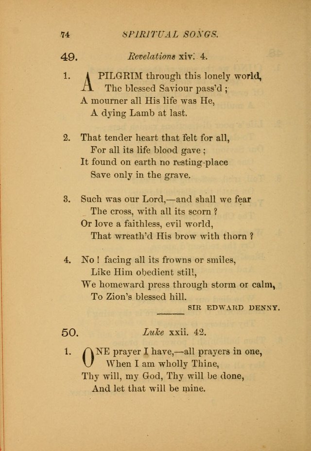 Hymns for the Church on Earth: being three hundred and sixty-six hymns and spiritual songs. (For the most part of modern date.) (New Ed.) page 76