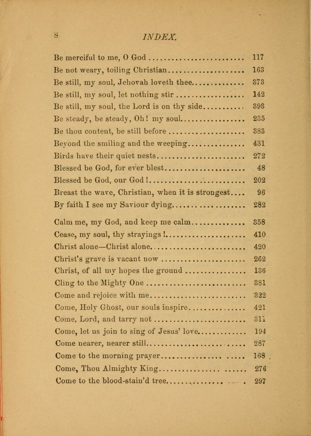 Hymns for the Church on Earth: being three hundred and sixty-six hymns and spiritual songs. (For the most part of modern date.) (New Ed.) page 8