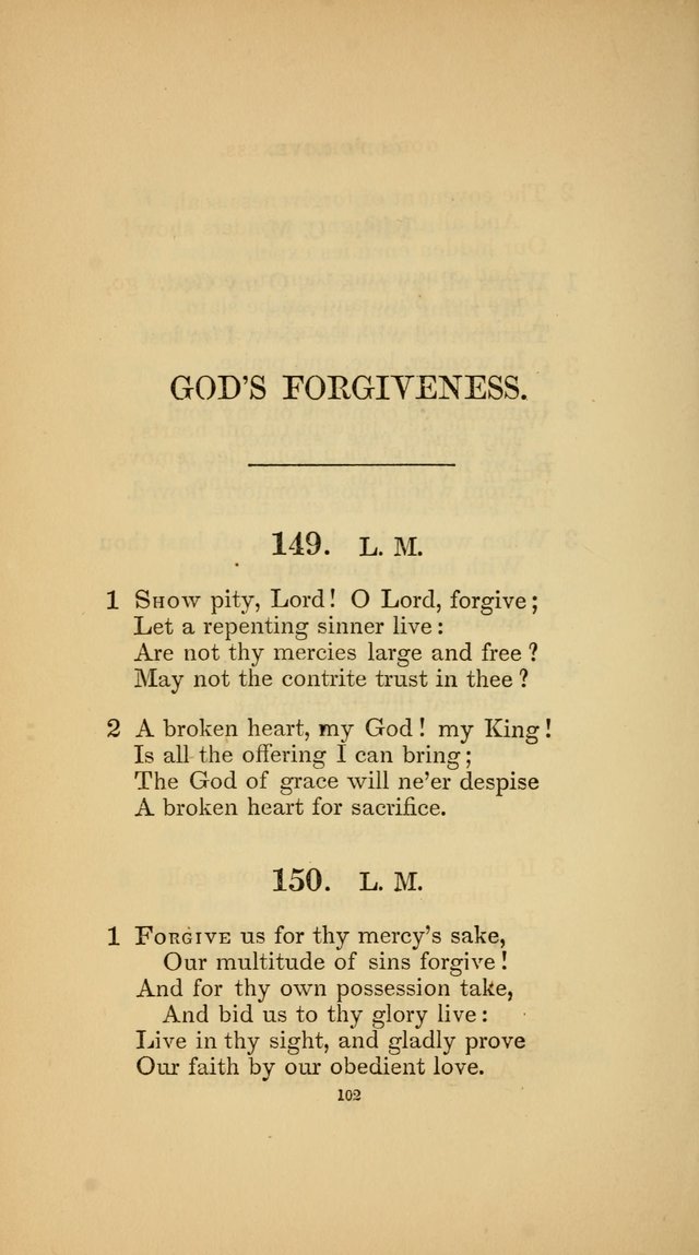 Hymns for the Church of Christ (3rd thousand) page 102