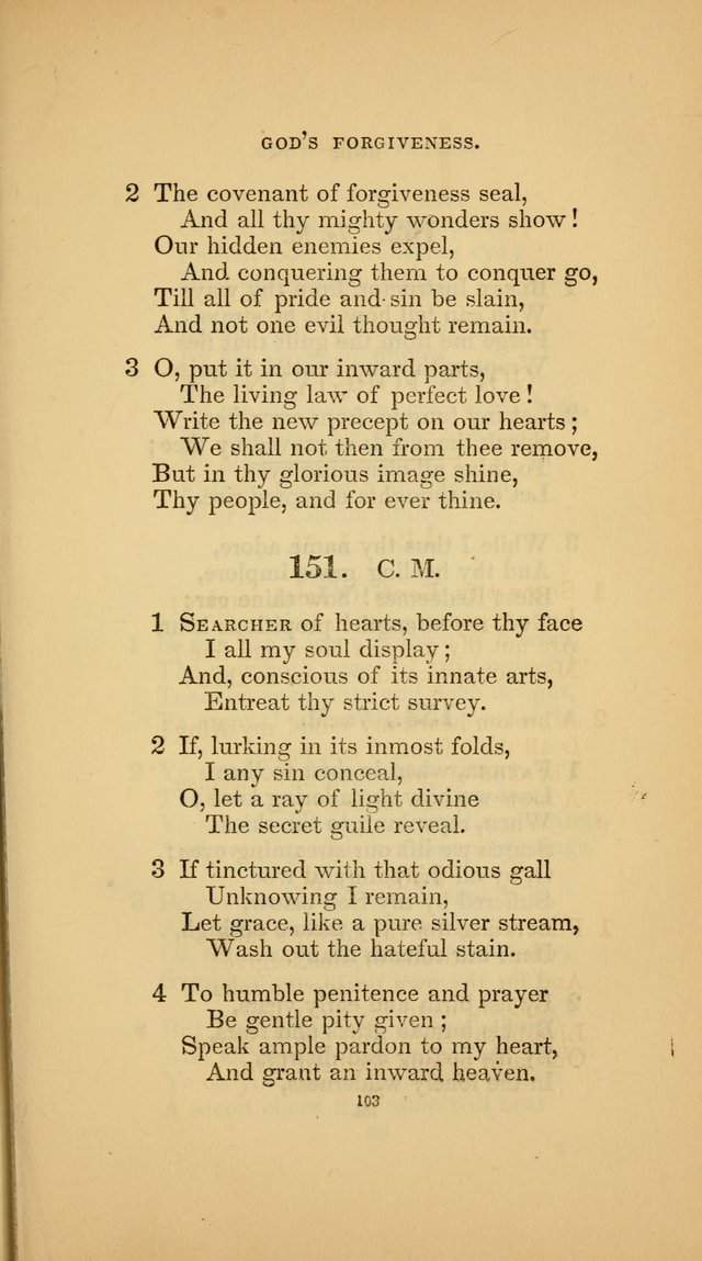 Hymns for the Church of Christ (3rd thousand) page 103