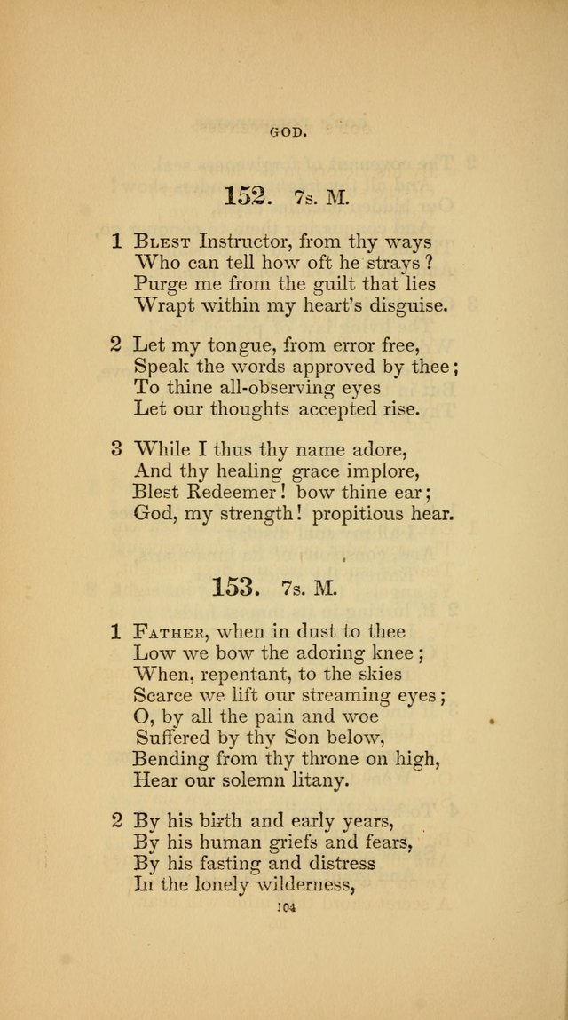 Hymns for the Church of Christ (3rd thousand) page 104