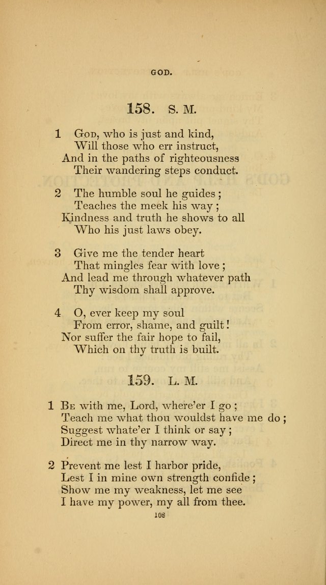 Hymns for the Church of Christ (3rd thousand) page 108