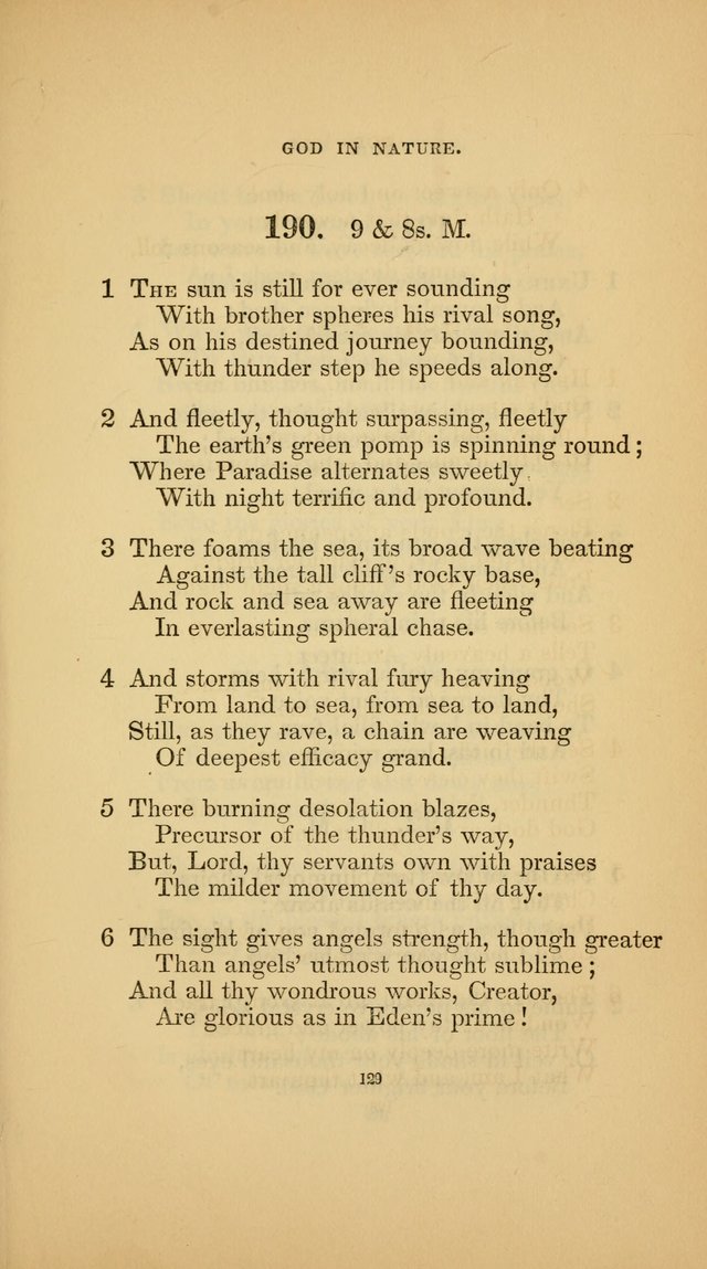 Hymns for the Church of Christ (3rd thousand) page 129