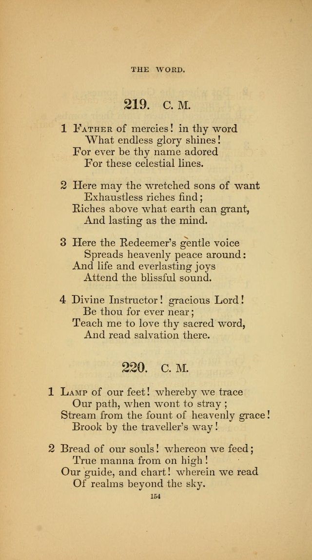 Hymns for the Church of Christ (3rd thousand) page 154