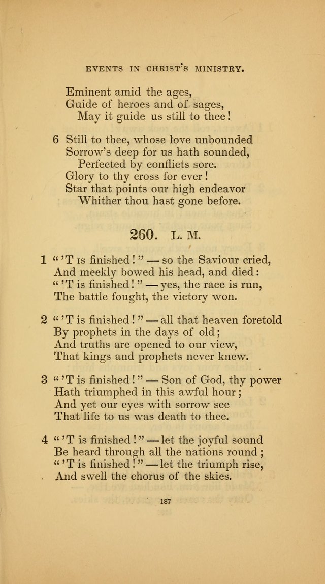 Hymns for the Church of Christ (3rd thousand) page 187