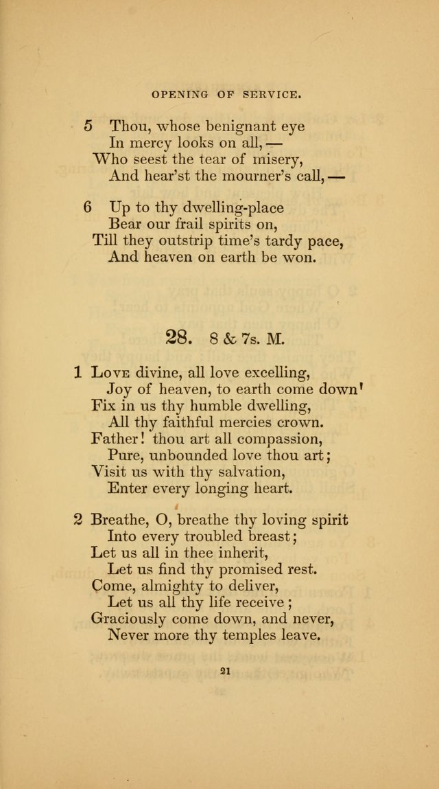 Hymns for the Church of Christ (3rd thousand) page 21