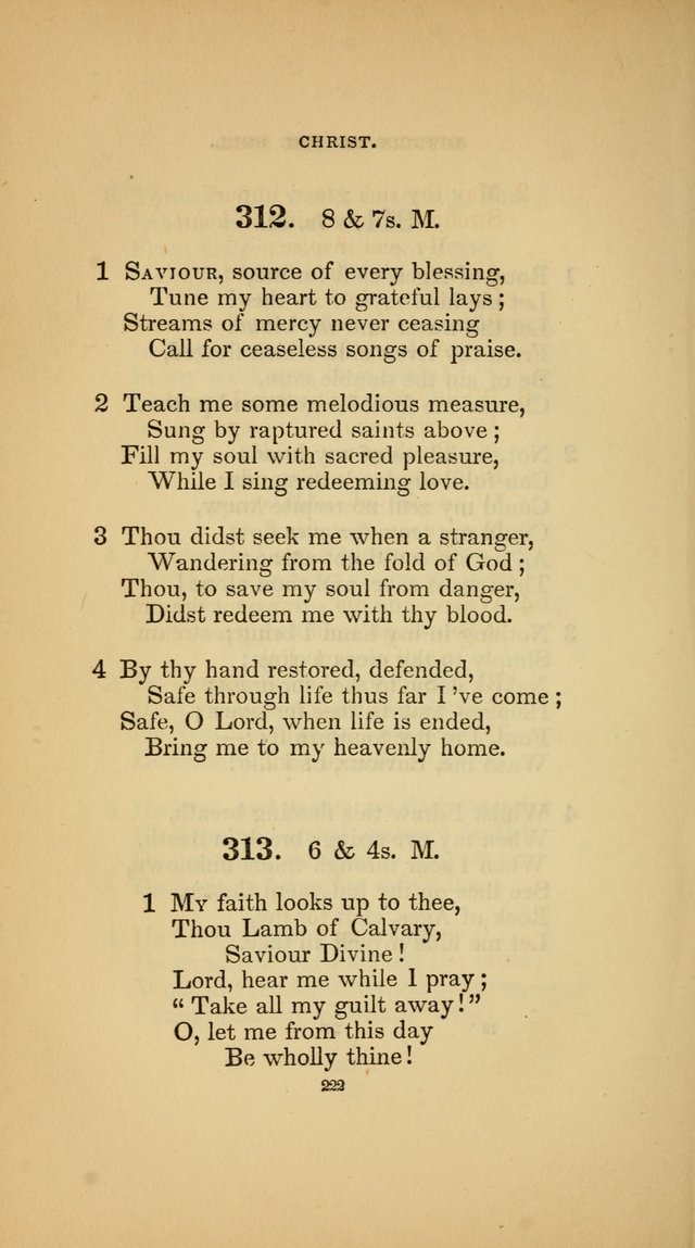 Hymns for the Church of Christ (3rd thousand) page 222