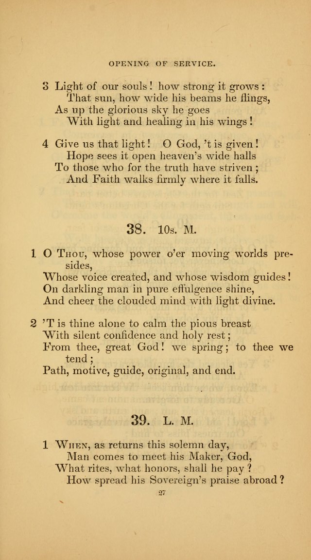 Hymns for the Church of Christ (3rd thousand) page 27