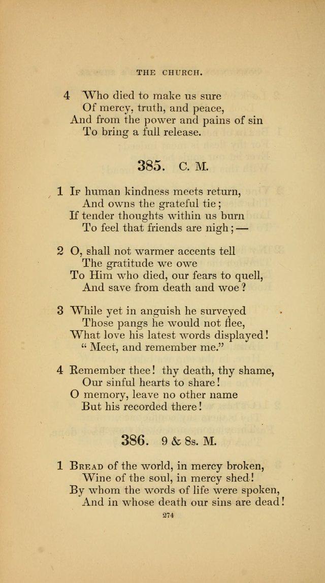 Hymns for the Church of Christ (3rd thousand) page 274