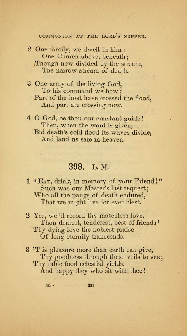 Hymns for the Church of Christ (3rd thousand) page 281