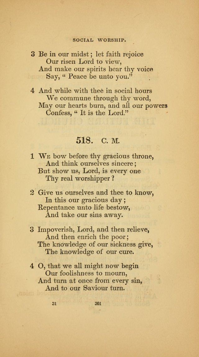 Hymns for the Church of Christ (3rd thousand) page 361