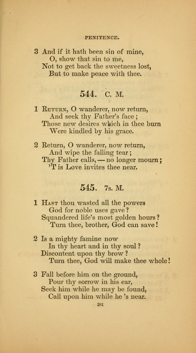 Hymns for the Church of Christ (3rd thousand) page 381