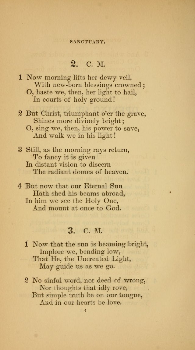 Hymns for the Church of Christ (3rd thousand) page 4