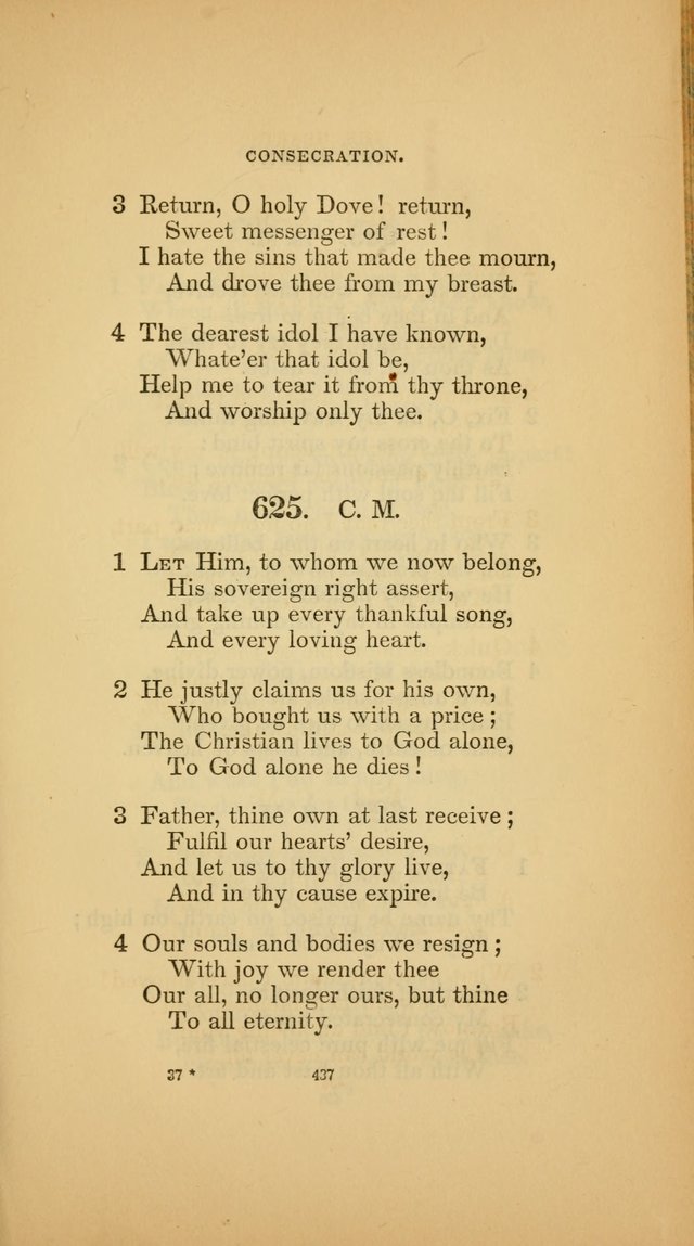 Hymns for the Church of Christ (3rd thousand) page 437