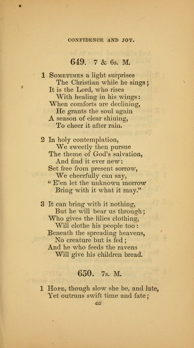 Hymns for the Church of Christ (3rd thousand) page 453